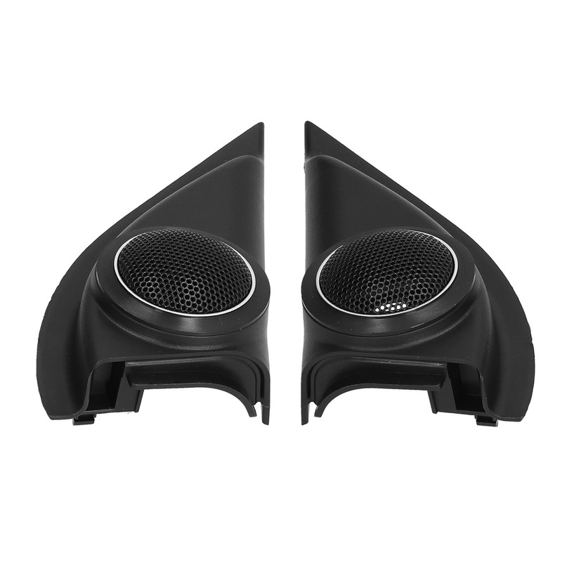 2pcs Car Door Tweeter Speaker Cover Trim Loudspeaker Decor Replacement