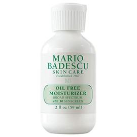 Mario Badescu Hidratante sin aceite con protector solar facial SPF 30 de amplio espectro para pieles mixtas, grasas y sensibles, fórmula ligera y no grasa con té verde y aloe vera, 59 ml