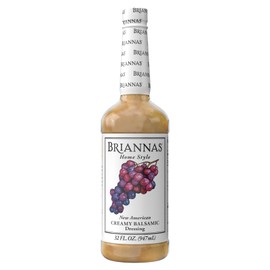 BRIANNAS - Home Style New American Creamy Balsamic Dressing – Fine Salad Dressing made with Premium Ingredients - Gluten Free Dressing - 32 oz. Bottle