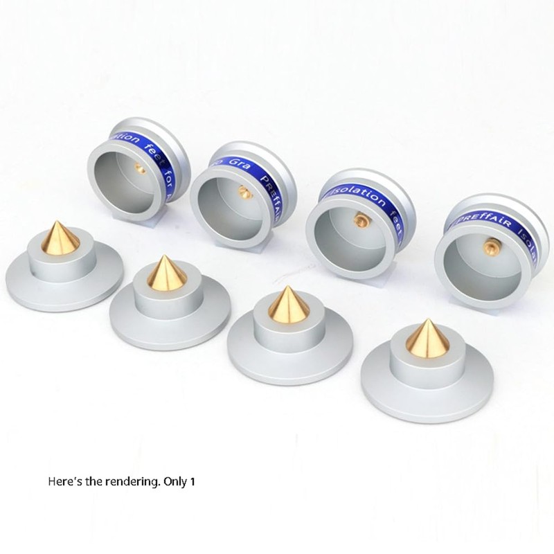 Daiilg Speaker Isolation Spikes Speaker Base Pads with Non-Slip Base