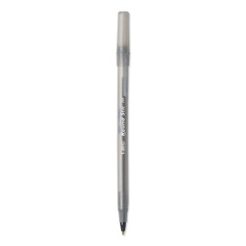 BIC Round Stic Ballpoint Pen, Translucent