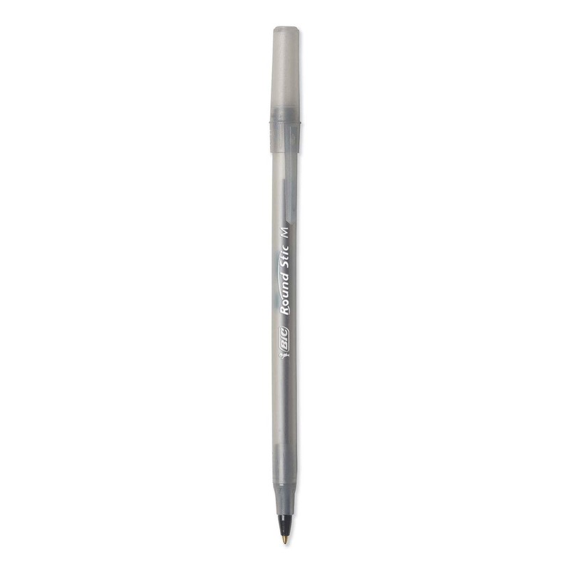 BIC Round Stic Ballpoint Pen, Translucent