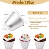 Symphonyw Pudding Moulds, 10pcs Aluminum Muffin Tin Dariole Moulds Nonstick