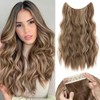 TESS Flip-In Extensions 60 cm, Light Brown with Ash Blonde