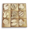 Holiday Decor Mini Laser Cuts Wood Shape - Easter Icons