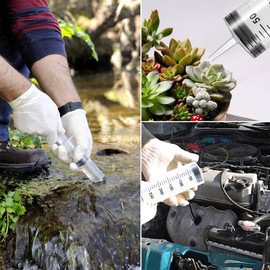 winbest winbest Large Syringe, 300ml Plastic Syringe, Liquid Syringe with Tube and Catheter, Large Capacity Syringe for Laboratory Measuring, Garden, Industry