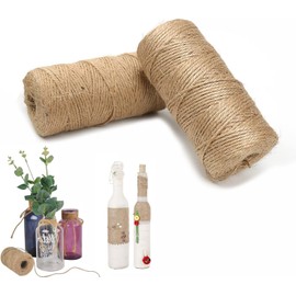 GIOD Mecate de Yute, Cuerda de Yute, 2mm x 200m, Sin Olor, Cordel de Yute Natural, para Manualidades, Jardinería, Envolver de Regalos, Materiales de Embalaje, Proyectos de Macramé