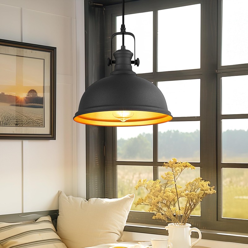 Audickic 2-Pack Pendant Lights Kitchen Island, Farmhouse Hanging Lights Fixtures