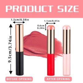 3 Pcs Silicone Lip Brush, Lip Applicator for Lipstick&Lip Gloss&Lip Tint&Lip Mask, Concealer Applicator Lip Makeup Brush for Even & Detailed Application on Lip Color