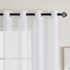 EMEMA Set of 2 Sheer Voile Curtains with Eyelets Transparent