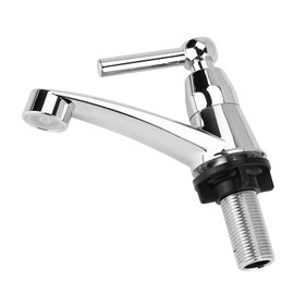 Water Faucet Single Cold Water Tap for Washing Basin, Hand Basin, Water Sink(One Word G1/2)