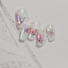 2 Sheets Butterfly Nail Art Stickers 5D Embossed Pink Butterfly