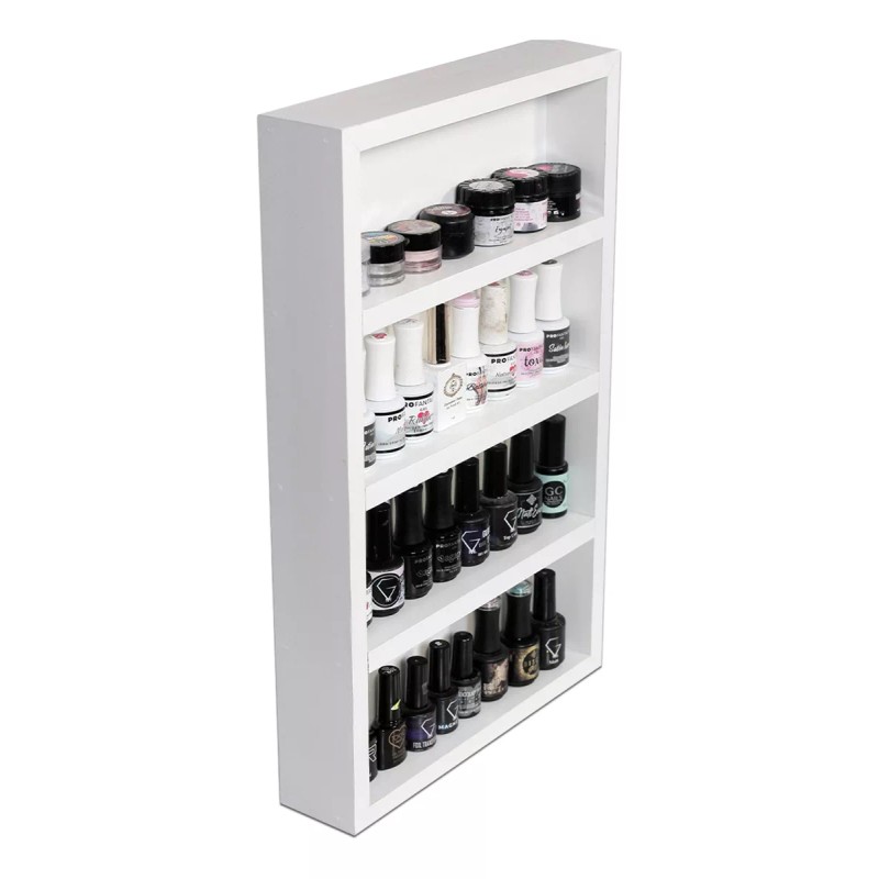 Harta Madera 2 Esmalteros Organizador Maquillaje Jugueteros Minimalista