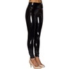 NewL Women Mirror Faux Patent Leather Leggings Shiny Stretch Tighten