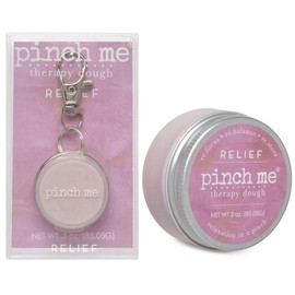 Pinch Me Therapy Dough Locket Combo - Holistic Aromatherapy Stress Relieving Putty – .3oz Clip-On Locket Scent + 3oz Dough Relief
