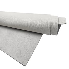 Muse Craft Flawless 12''X11.5'' 4-5oz White Cow Leather Litchi Togo Leather Pieces Square Cowhide Tooling Leather|Import A Grade Tooling Leather Hide