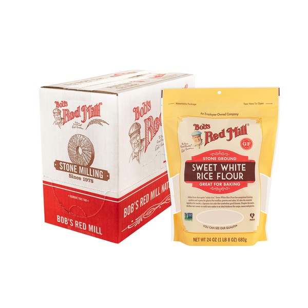 Bob's Red Mill Sweet White Rice Flour, 24-ounce (Pack of 4)