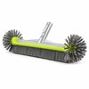 17.5 Inch Pool Brush Head, 7-Row Nylon Bristles with Rounded