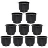 Yuanhe Black Plastic Cup Drink Holder Insert with Drain for