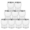 Acrux7 9 Pack Clear Plastic Empty Paint Cans with Metal