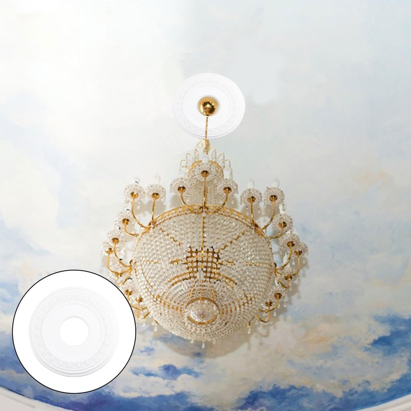 INCREWAY 1Pack 3D Modeling Ceiling Medallion Lighting Medallion Ceiling Cover