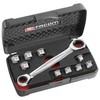 Facom 464.J1PG Ratchet Ring Wrench Red Black
