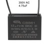 uxcell Ceiling Fan Capacitor CBB61 4.75uF 350V AC 2 Wires