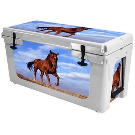 MightySkins (Cooler Not Included) Skin Compatible with RTIC 65 Cooler (2017 Model) - Horse | Protective, Durable, and Unique Vinyl Decal wrap Cover | Easy to Apply | Made in The USA