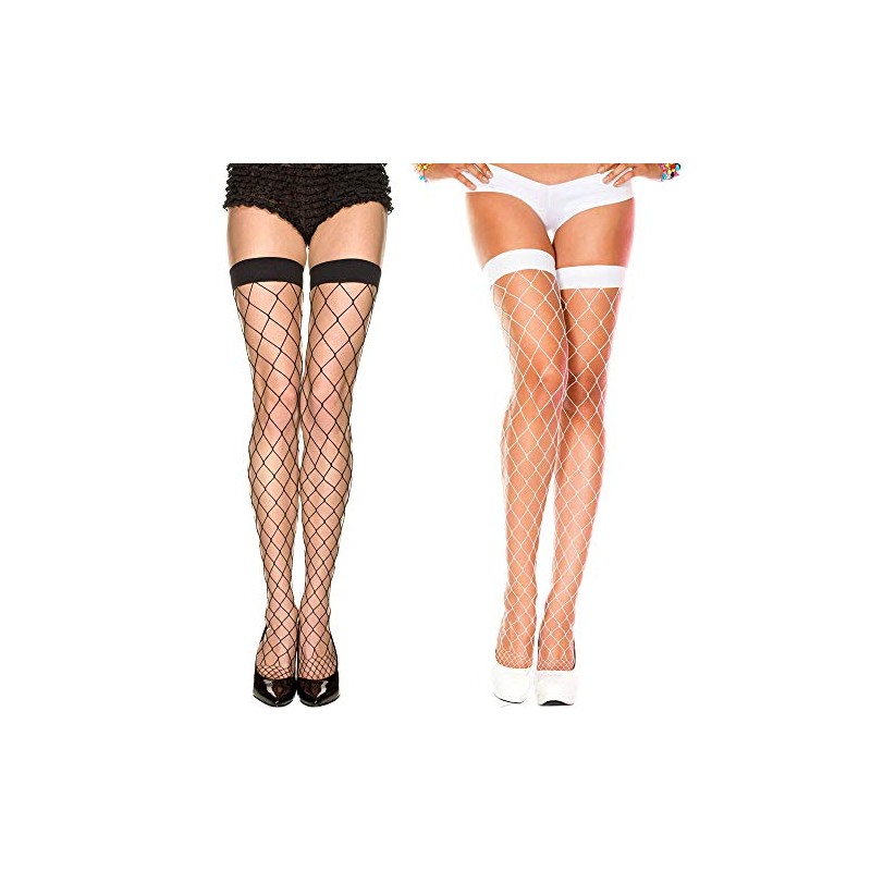 Music Legs Fishnet Knee High Stockings Fishnet Tights Above Knee