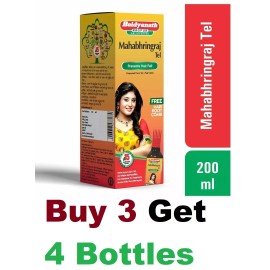 Baidyanath Mahabhringraj Oil Ayurvedic Hair Oil 200ml Buy 3 Get 1 Free