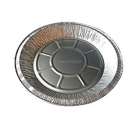 Durable Packaging Handi-Foil 9" Aluminum Pie Plate Pan Baking Tin 1" Deep w/Clear Dome Lid (pack of 50)