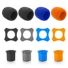 12 Pieces Shakeproof Anti-Rolling Handheld Microphone Windscreen Foam Cover &
