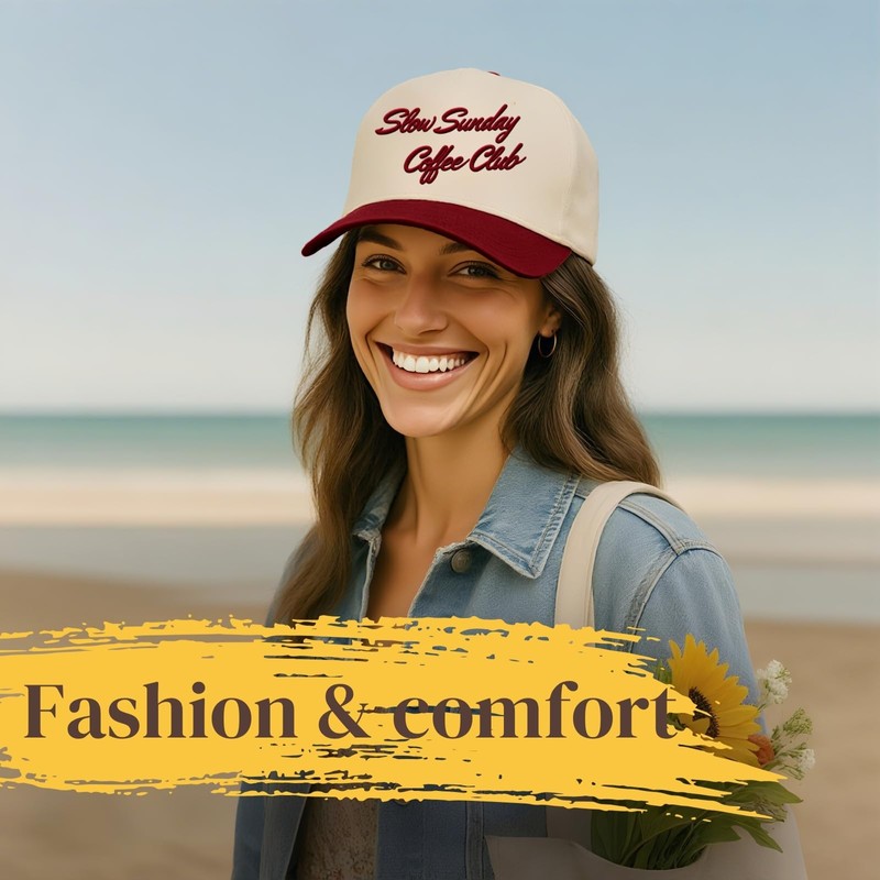 Trucker Hats Women Men Baseball Cap Adjustable Embroidered Vintage Canvas