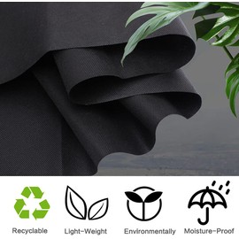 YLM1991 Upholstery Fabric, 75g Black Thick Non-woven Fabric, Net Pattern, Professional Eco-friendly Moisture Proof, 100cm W x 300cm L