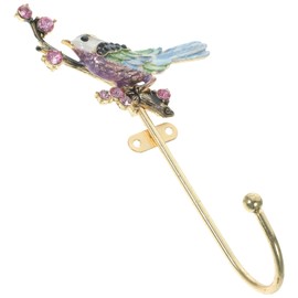 WHAMVOX Elegant Decorative Hooks Metal Wall Mount Retro Bird Shape Cozy Home Accessory for Family