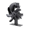 Heat Powered Stove Fan 7 Blade Moon Model Silent Operation