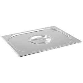 Vogue Stainless Steel 1/3 Gastronorm Lid, Silver, Size: 30(H) x 325(W)mm, Compatible with all Vogue 1/3 Sized Gastronorm Trays, Dishwasher Safe, K969