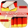 16 Pack Small Germany Flags on Stick - Mini German