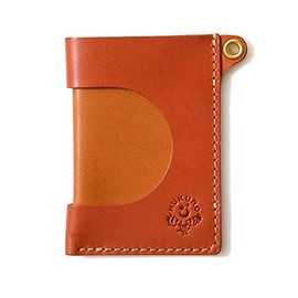 Instant Pass Case, Men's, Women's, Genuine Leather, Tochigi Leather, Made in Japan, orange