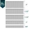 Toicann18 Gauge Galvanized Brad Nails(2",1-1/2",1-1/4",1",5/8") 18 GA Universal Nail Gun