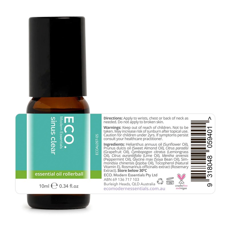 ECO. Modern Essentials Sinus Clear Essential Oil Blend, Blend 10ml