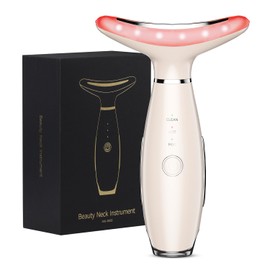 Neck Face Massager, 3-in-1 Facial Massager, Face Sculpting Tool for Skin Care at Home with Vibration and Thermal (Nude)