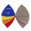 Z-LEAP Triangle Diamond Sandpaper Sheet Discs Sanding Pads for for