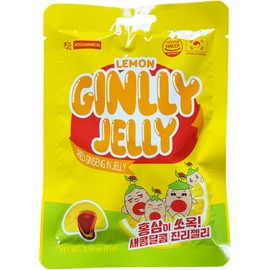 HOGUANWON Lemon Flavor Jelly, Korean Red Ginseng in Jelly, Protein 5.1g, 2.5oz Pack of 1