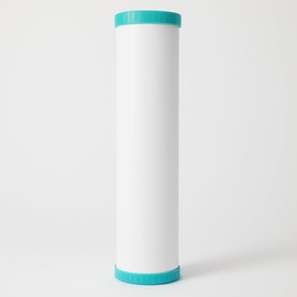 LiquaGen Refillable Birm + KDF 85 Water Filter Cartridge – Removes Iron, Manganese, Hydrogen Sulfide – Whole House & Under Sink Compatible – High Flow Replacement Media Canister (1, 4.5" x 20")