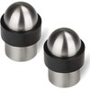 2 x STOPPLA® Doorstopper Door Stop Real Stainless Steel Brushed