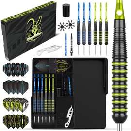 MageRabbit Steel Tip Darts Set Professional Metal Darts 20g 6pcs Metal Darts for Dartboard