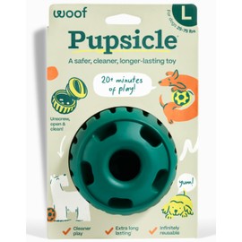WOOF Pupsicle - Long-Lasting Interactive Dog Toy to Keep Your Pup Busy and Distracted - Safe for Dogs - Low-Mess Design - Dog Toys for Medium and Large Dogs 25-75 lbs