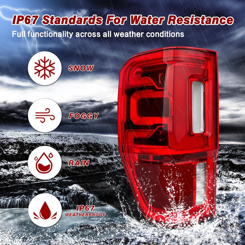 LED Tail Lights wiht Blind Spot Compatible with 2019 2020