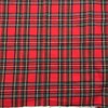 Red Christmas Plaid 4.5oz Shirting Flannel Fabric for Festive Family